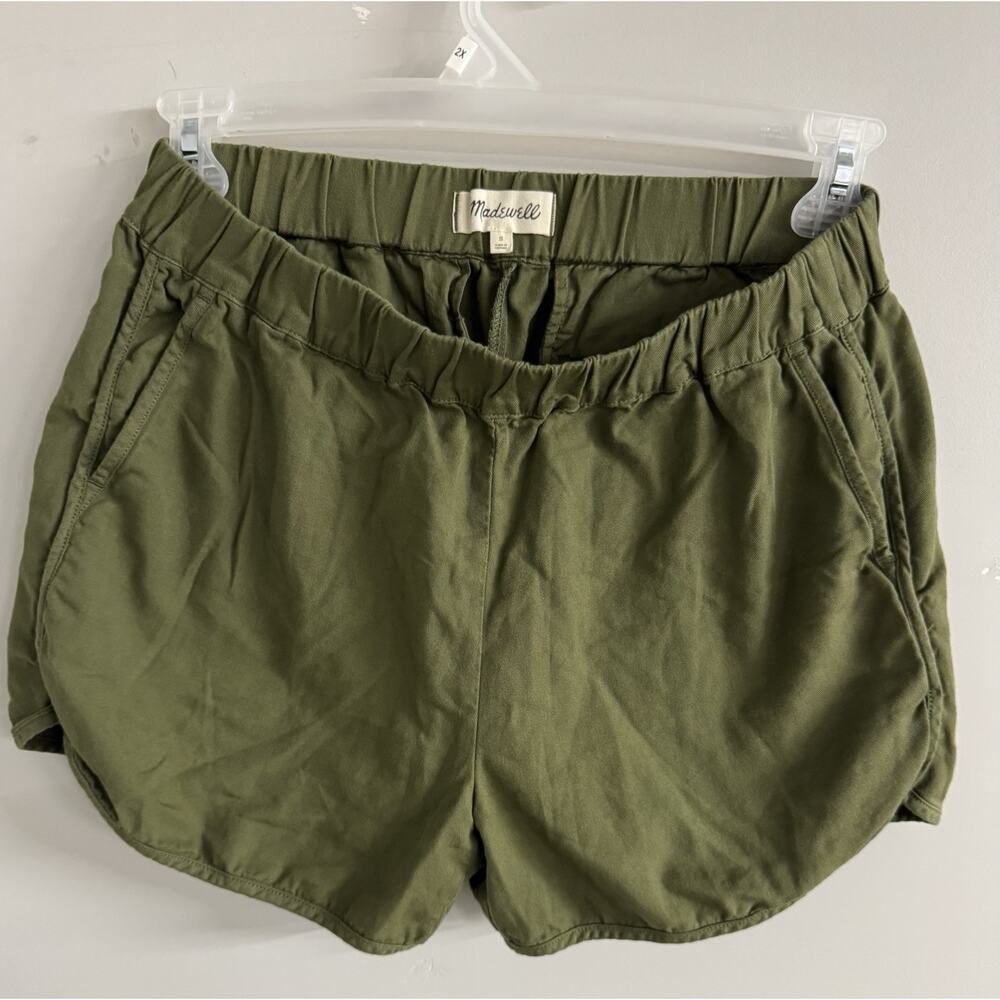 Madewell Pull on Shorts Women's Small Green Casual Summer